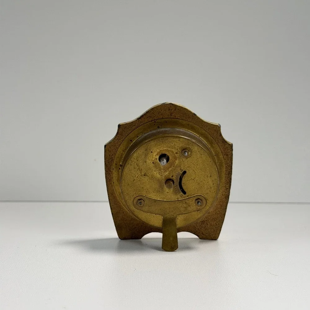 Vintage Aristocrat Small‎ Desk Mantel Clock Brass Farmhouse Cottagecore USA Made